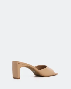 Mid Heels|Mules-L'INTERVALLE Visalia Camel Leather