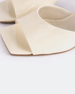 Mid Heels|Mules-L'INTERVALLE Visalia Off White Naplack