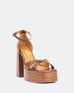 Platform-L'INTERVALLE Vixen Chestnut Leather