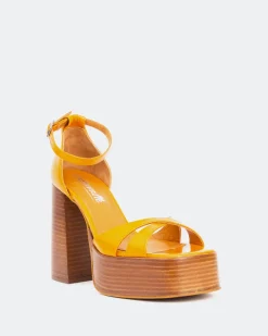 Platform-L'INTERVALLE Vixen Orange Leather