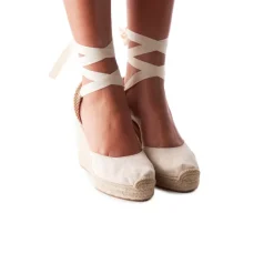 Espadrilles-L'INTERVALLE Volta Beige Canvas