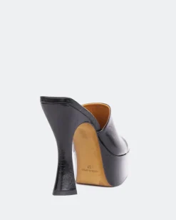 Platform-L'INTERVALLE Weekend Black Leather