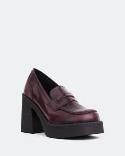 Platforms|Loafers-L'INTERVALLE Weezer Burgundy