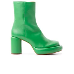 Ankle Boots-L'INTERVALLE Weston Green Leather