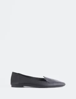 Loafers-L'INTERVALLE Winkle Black Leather