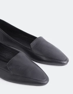 Loafers-L'INTERVALLE Winkle Black Leather
