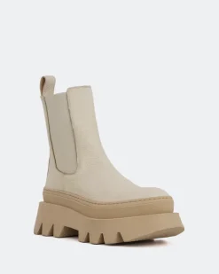 Chelsea|Ankle Boots-L'INTERVALLE Wolfe Off White Leather