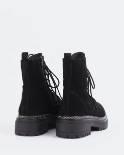 Ankle Boots-L'INTERVALLE Woodbridge Black Suede