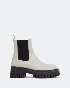 Chelsea|Ankle Boots-L'INTERVALLE Xia Off White Leather