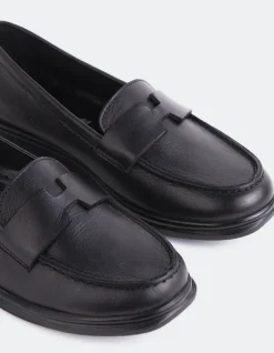 Loafers-L'INTERVALLE Yasmin Black Leather