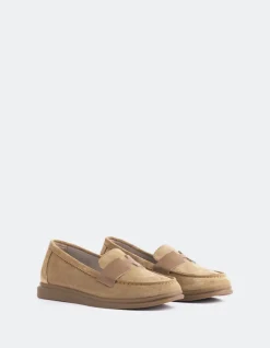 Loafers-L'INTERVALLE Yasmin Tan Suede