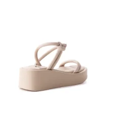 Strappy-L'INTERVALLE Yumiko Beige Leather