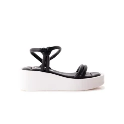 Strappy-L'INTERVALLE Yumiko Black Leather