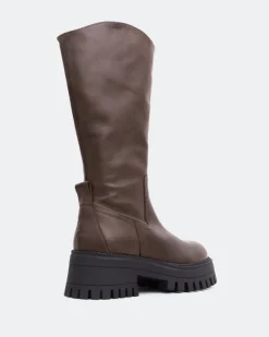 Tall Boots-L'INTERVALLE Zadir Brown Leather