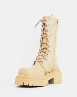 Ankle Boots-L'INTERVALLE Zafiro Cream Leather