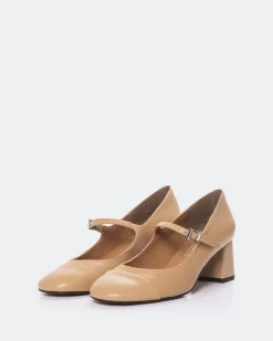 Mary-jane-L'INTERVALLE Zanotti Camel Leather