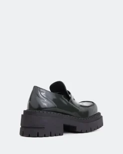 Loafers-L'INTERVALLE Zolian Green Leather