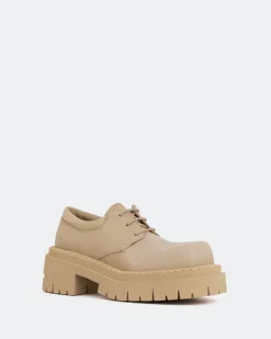 Lace-up-L'INTERVALLE Zopa Cream Leather